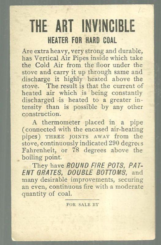 Victorian Trade Card for Helper's Stoves and Ranges With Lovely Oriental Lady