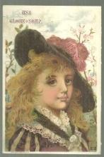 Victorian Trade Card for Globe Soap with Lovely Lady