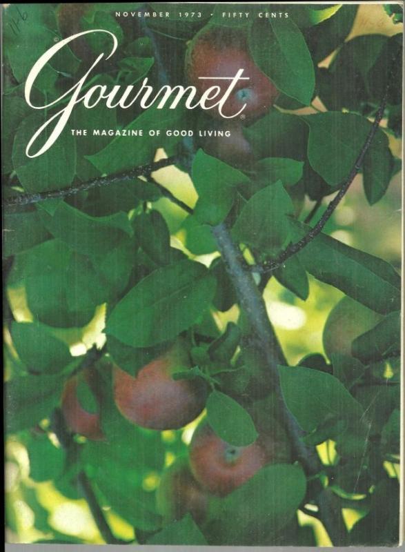 Gourmet Magazine November 1973 Cider/Art of Carving/Berlin/Thanksgiving Dinner