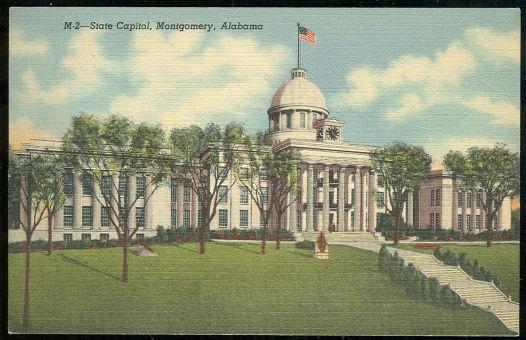 Vintage Unused Postcard of State Capitol, Montgomery, Alabama