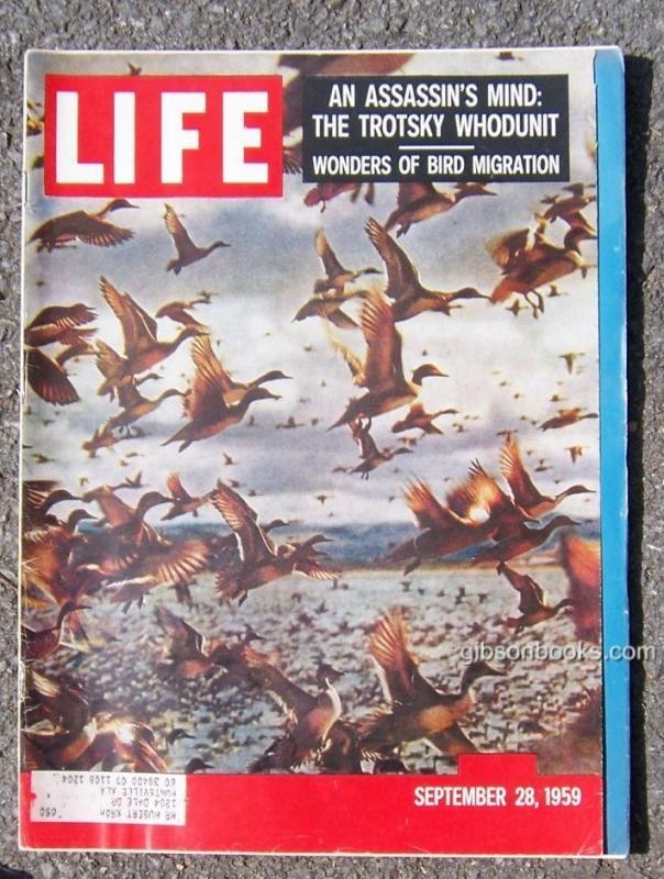 Life Magazine September 28, 1959 Bird Migration cover/Moon/Baseball/Miss America