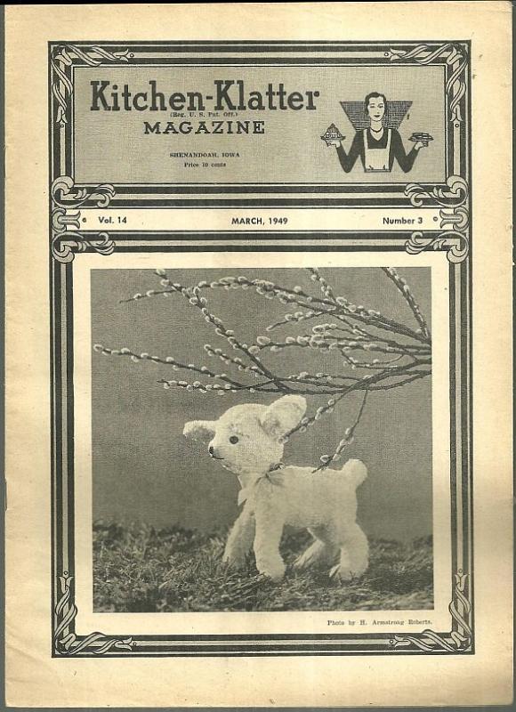 Kitchen Klatter Magazine March 1949 Let's Plant a Garden/Blarney Does It