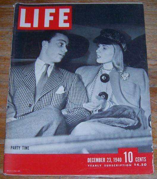 Life Magazine December 23, 1940 Christmas Parties Scene/Watches/Lana Turner