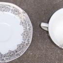 Vintage Royal China Duane Gold and White Cup and Saucer
