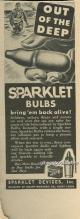 1944 World War II Sparklet Bulbs In Life Belts Life Magazine Advertisement