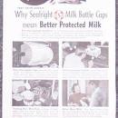 1940 Sealright Milk Bottle Caps Life Magazine Advertisement