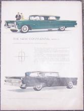 1957 New Continental Mark III Magazine Color Advertisement