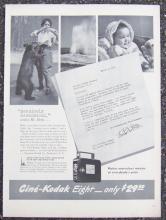 1940 Cine Kodak Eight Life Magazine Advertisement Mr. Betts Makes Movies