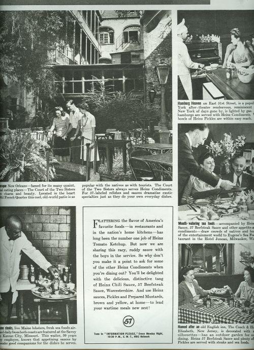 1943 Magazine Advertisement for Heinz Condiments All For the Sake of Flavor