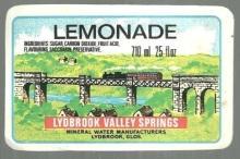 Vintage Label for Lydbrook Valley Springs Lemonade