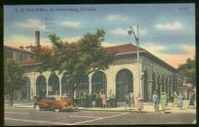 Postcard of US Post Office St. Petersburg Florida 1955