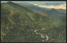 Postcard of Loop as Seen From the Chimney Tops Smoky Mountains National Park