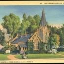 Postcard of Little Church of the Flowers, Forest Lawn Memorial Park Glendale CA