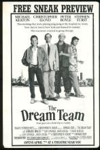 Postcard Advertising The Sneak Preview of the Movie The Dream Team 1989