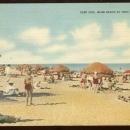 Vintage Postcard of Surf Side, Miami Beach at 79th Street, Florida 1945