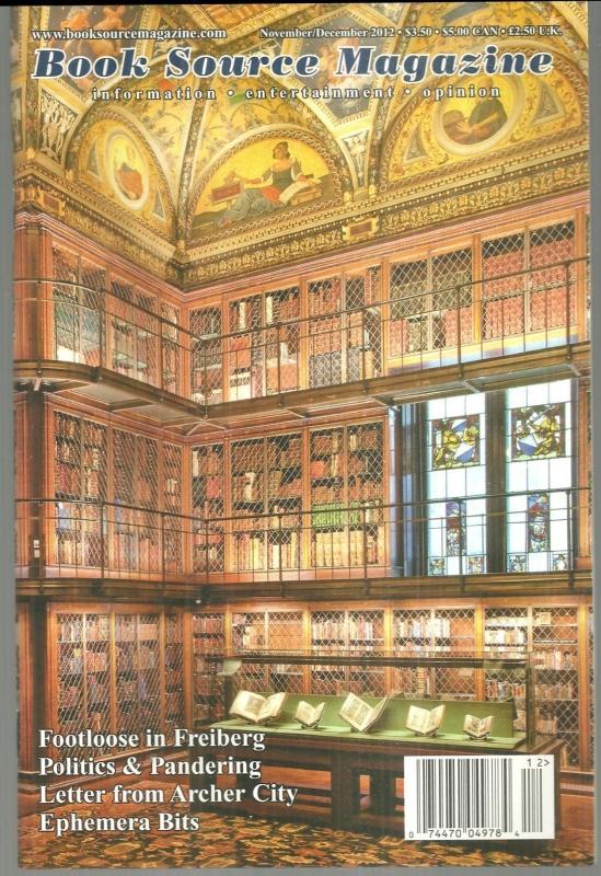 Book Source Magazine November/December 2012 Larry McMurty/Laptop Desks/Auctions