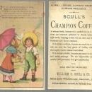Victorian Trade Card for Scull's Champion Coffee With Little Boy and Girl