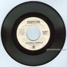 Captain and Tennille Sing Wedding Song and Song of Joy 45RPM Record