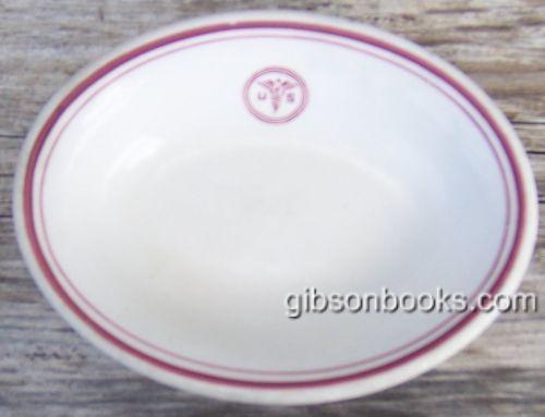 Vintage Sterling China US Army Medical Corps Small Oval Ceramic Dish