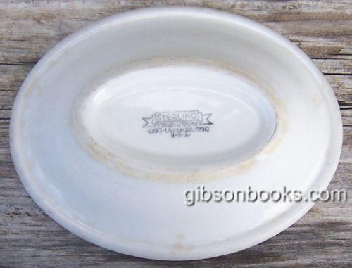 Vintage Sterling China US Army Medical Corps Small Oval Ceramic Dish