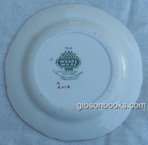Vintage Woods Ware China Small Plate in Nile Pattern