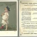Victorian Trade Card for Cacao Van Houten with Little Boy Dressed as Soldier