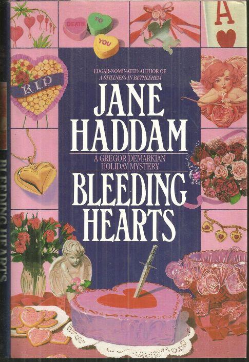 Bleeding Hearts by Jane Haddam 1994 1st edition with Dust Jacket Cozy Mystery