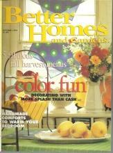 Better Homes and Gardens Magazine October 1994 Color Fun on the Cover