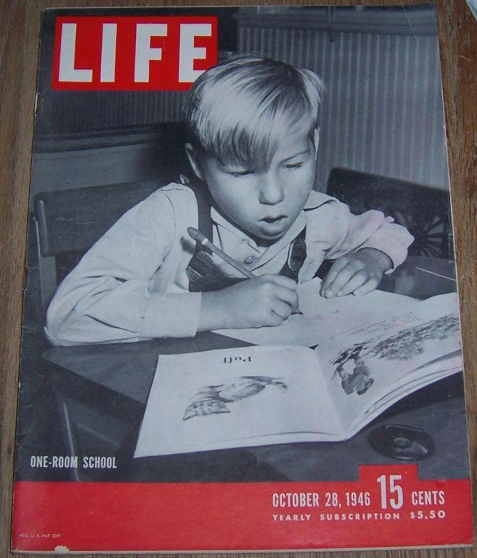 Life Magazine October 28, 1946 Dick and Jane Readers/Broadway/Hinky Dink/Ukraine