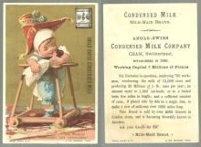 Victorian Trade Card for Anglo-Swiss Condensed Milk With Bal Masque