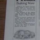 1916 Ladies Home Journal Pyrex Baking Ware Magazine Advertisement