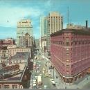 Unused Jumbo Postcard of Seventeenth Street, The Wall Street of Denver, Colorado