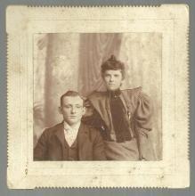 Cabinet Card of Young Couple, Goodwin's Studio, Providence, Rhode Island