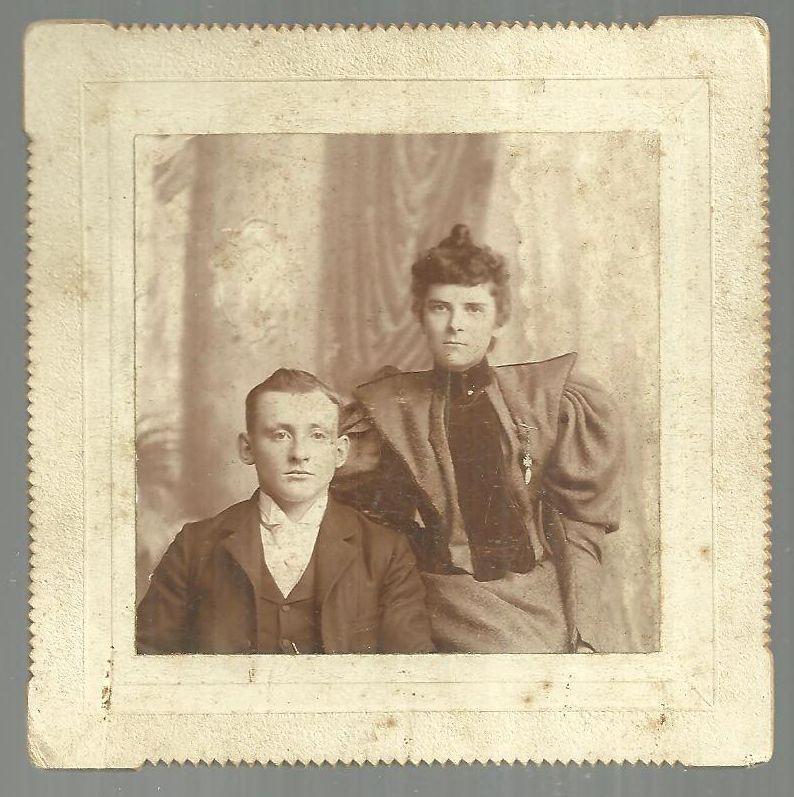 Cabinet Card of Young Couple, Goodwin's Studio, Providence, Rhode Island