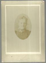 Cabinet Card of Harriet Stark Mitchell, Phelps Studio Gloucester, Massachusetts