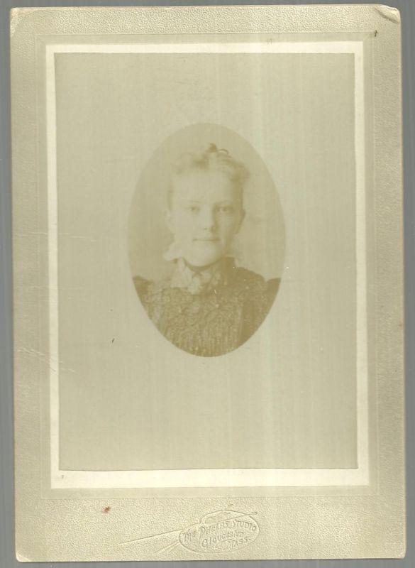 Cabinet Card of Harriet Stark Mitchell, Phelps Studio Gloucester, Massachusetts