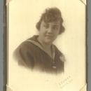 Framed Mounted Photograph of Young Lady in Sailor Suit, Staiger, Carmi, Illinois
