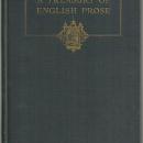 Treasury of English Prose Edited by Logan Pearsall Smith 1920 1st edition