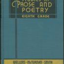 Studies in Prose and Poetry Eighth Grade by Blanche Wellons 1938 Textbook