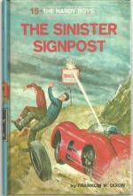 Sinister Sign Post by Franklin Dixon Hardy Boys #15 Matte Blue Cover 1968