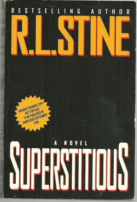 Superstitious by R. L. Stine 1995 Advance Review Copy Horror Novel
