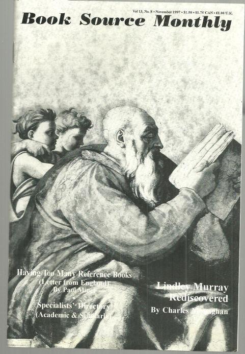 Book Source Monthly Magazine November 1997 Lindley Murray Rediscovered