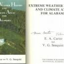 Extreme Weather History and Climate Atlas for Alabama Signed 1984