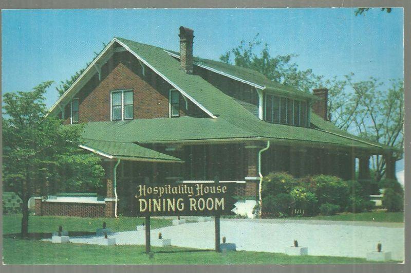 Postcard Hospitality House Dining Room Adjoining Monte Plaza Motel Huntsville AL