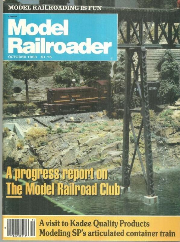 Model Railroader Magazine October 1983 Model Railroad Club/Southern Pacific