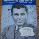 When Did You Leave Heaven Sung by Tony Martin in Sing, Baby, Sing 1936 Music