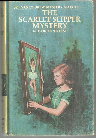 Scarlet Slipper Mystery by Carolyn Keene Nancy Drew #32 1974 Yellow Matte Cover