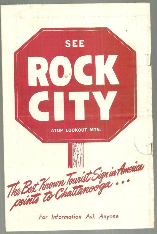 Souvenir Brochure for This Week in Chattanooga, July 6, 1952 What to See and Do