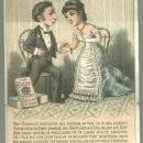 Victorian MetamorphicTrade Card for Globe Shirt, Collar and Cuff With Couple