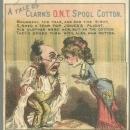 Victorian MetamorphicTrade Card for Clark's O. N. T. Spool Cotton with Couple